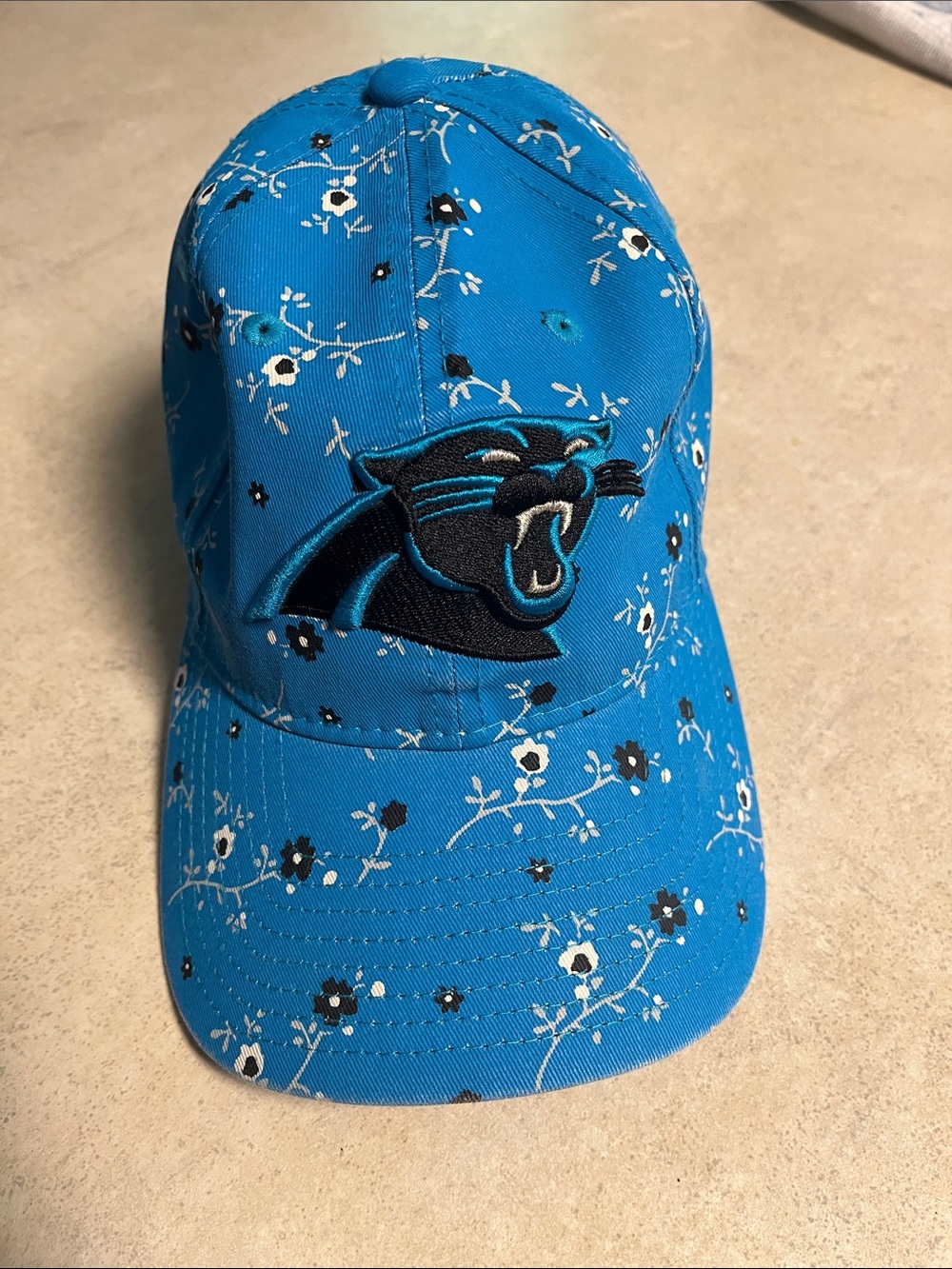 Floral Carolina Panthers Hat